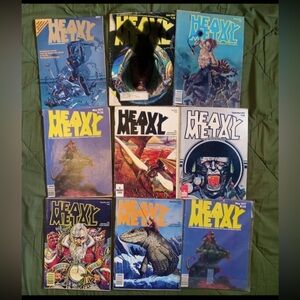 Vintage Only Heavy Metal Magazine Lot ~ Including the very first issue